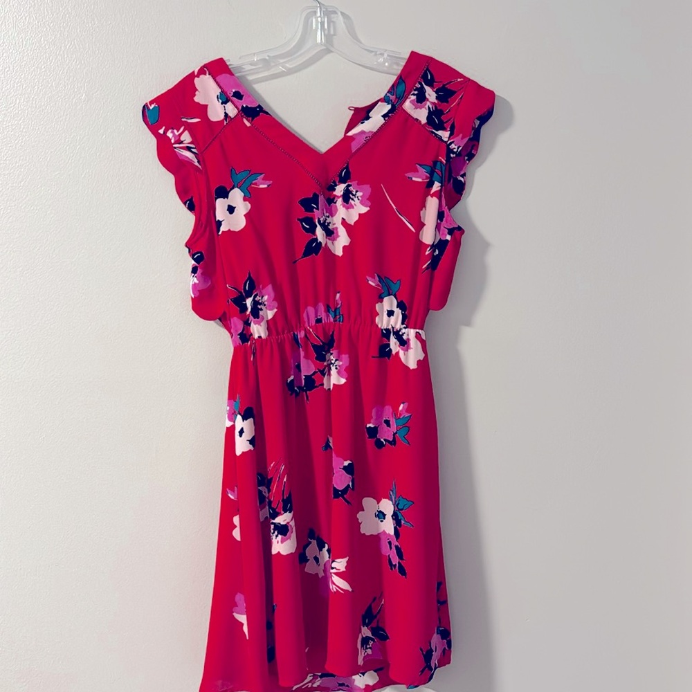 41 Hawthorn Red Floral Summer Dress